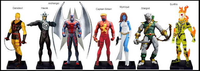 <b>Wave 37</b>: Daredevil, Havok, Archangel, Captain Britain, Mystique, Stargod & Sunfire variants