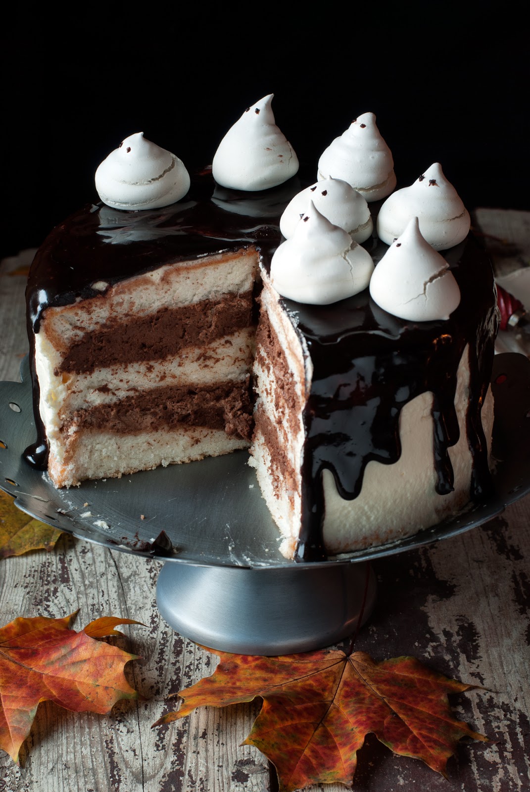 Tort czekoladowy bez glutenu angel food cake