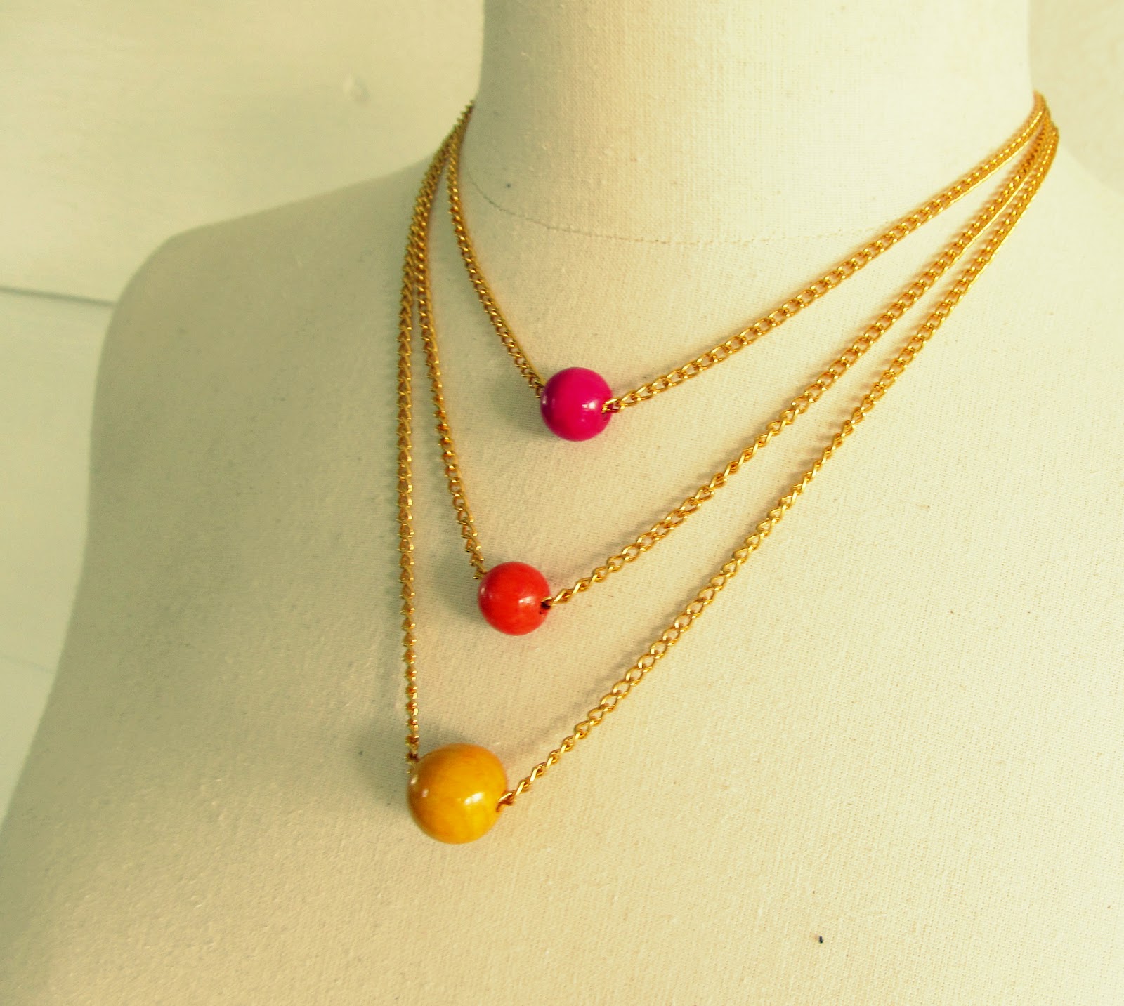 WobiSobi Bead and Chain Necklace, DIY