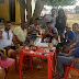 Confraternização da produção do show de Tayrone, em Mairi