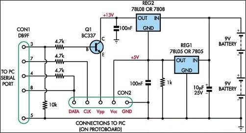 Simple Universal PIC Programmer | Electronic Circuits Diagram