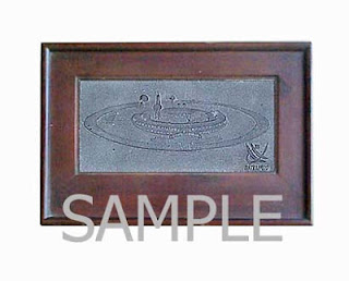 Souvenir plakat resin batu Satelindo Souvenir plakat resin batu Satelindo