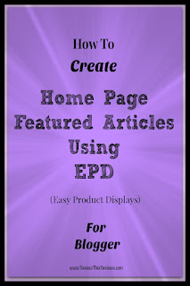 Create Home Page Featured Articles