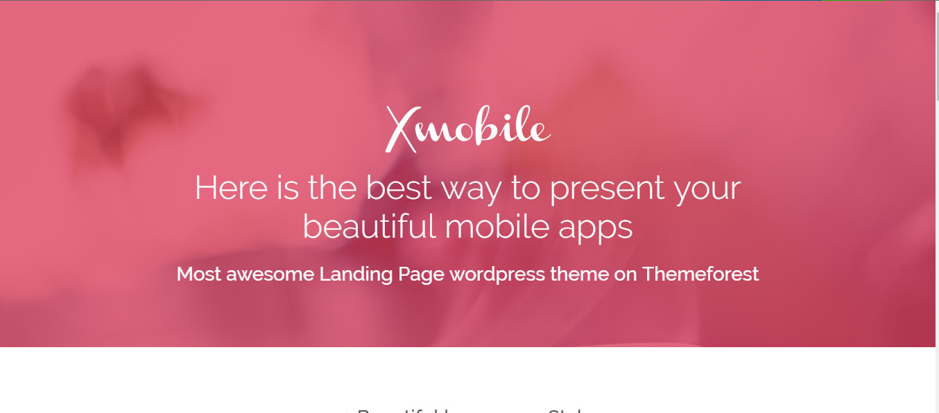 Wordpress themes for Mobile Apps