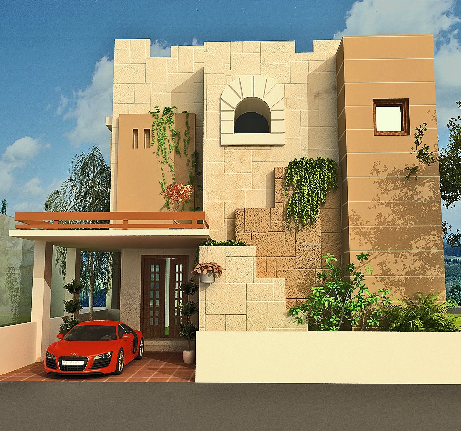 Front Elevation Modern House - Home Design Inside