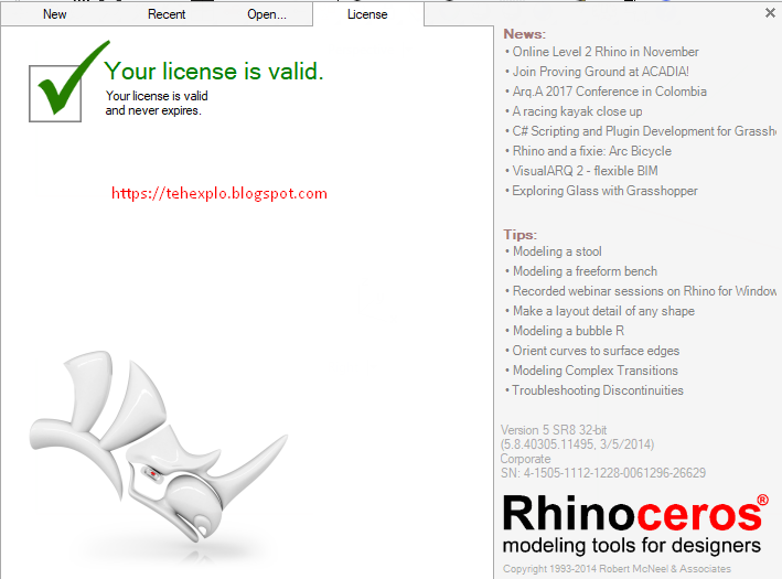 rhino 6 trial license key