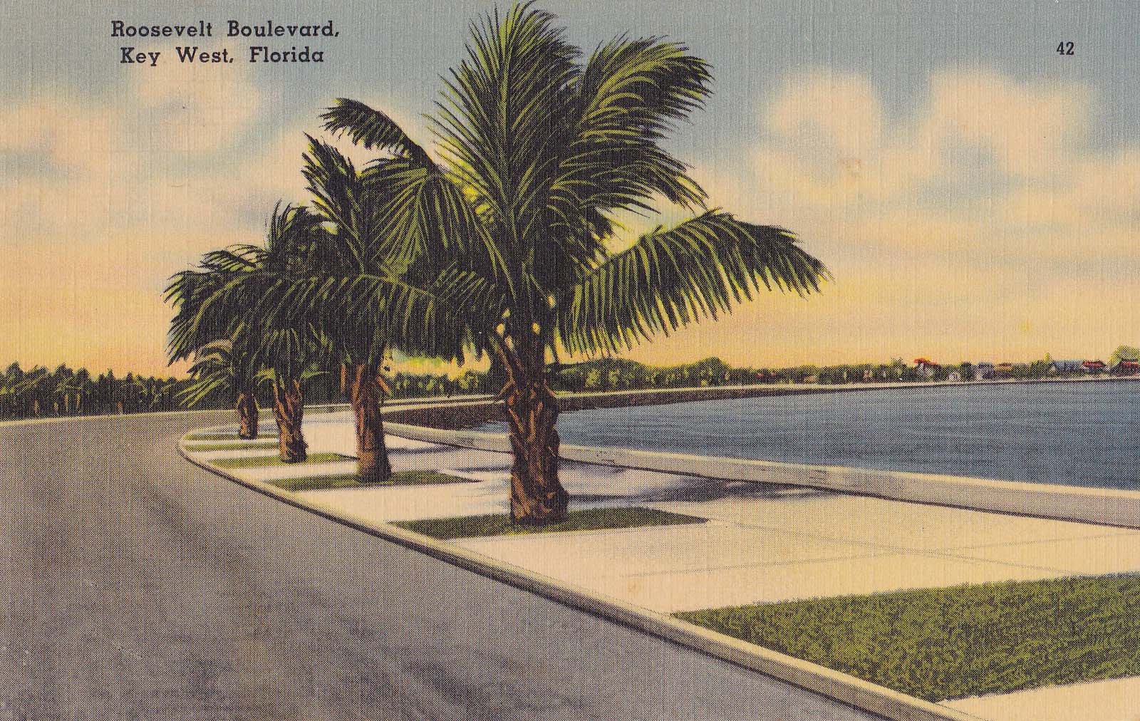 Postcards of Old Key West Roosevelt Boulevard