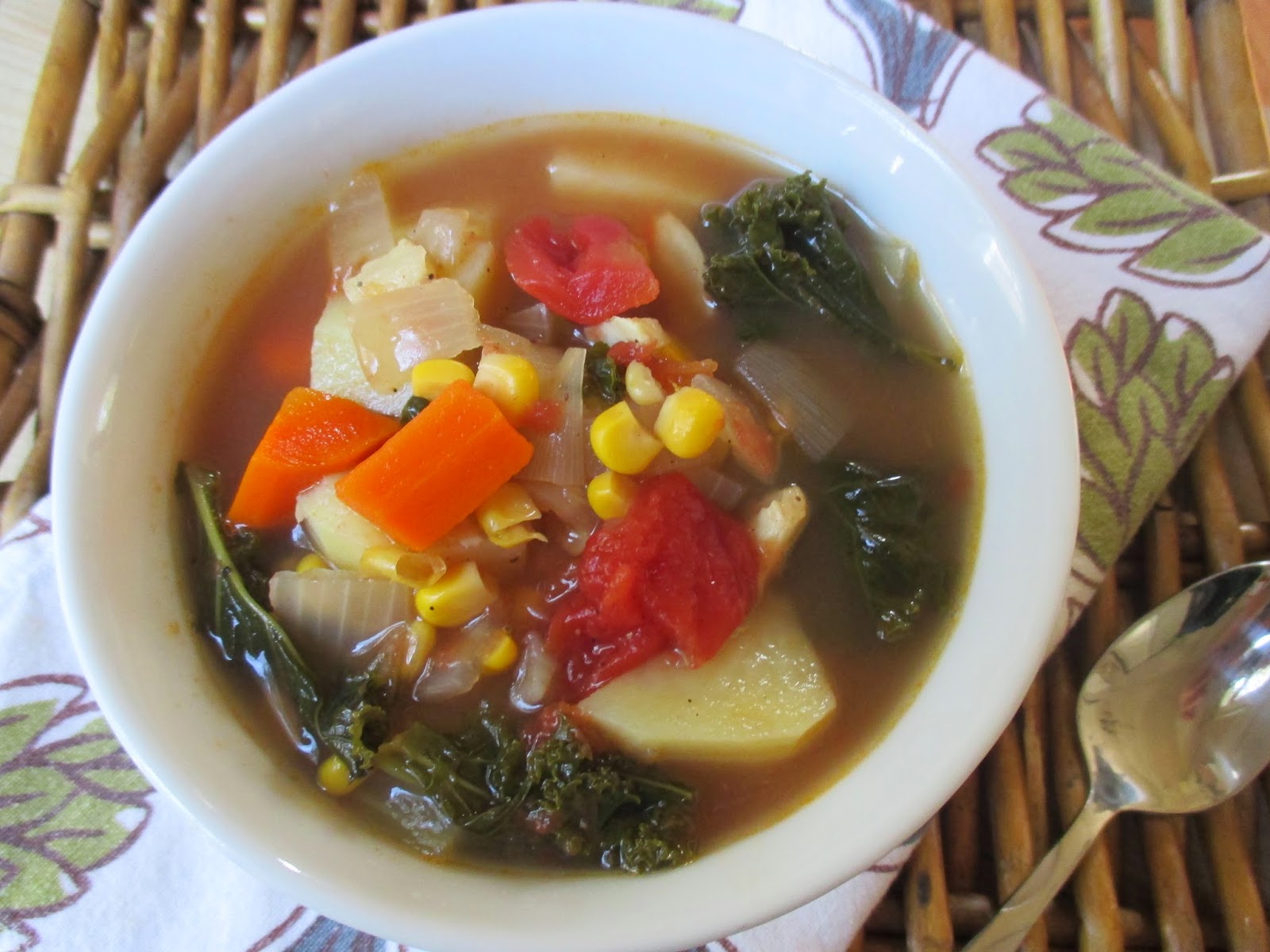 Easy Vegetable Soup with Kale Frugal Family Tree
