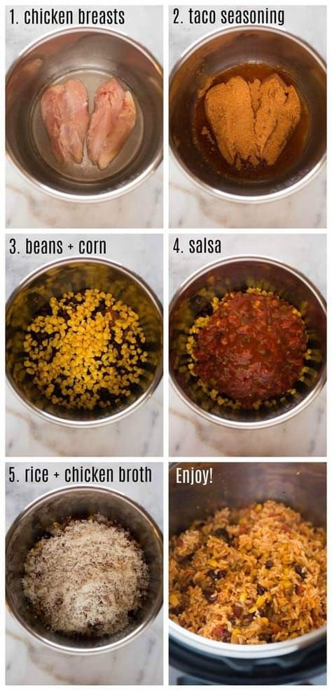Instant Pot Chicken Taco Bowls