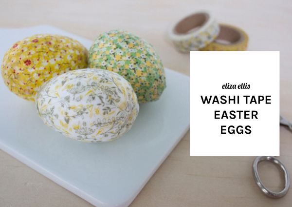 Easy Washi Tape Easter Eggs