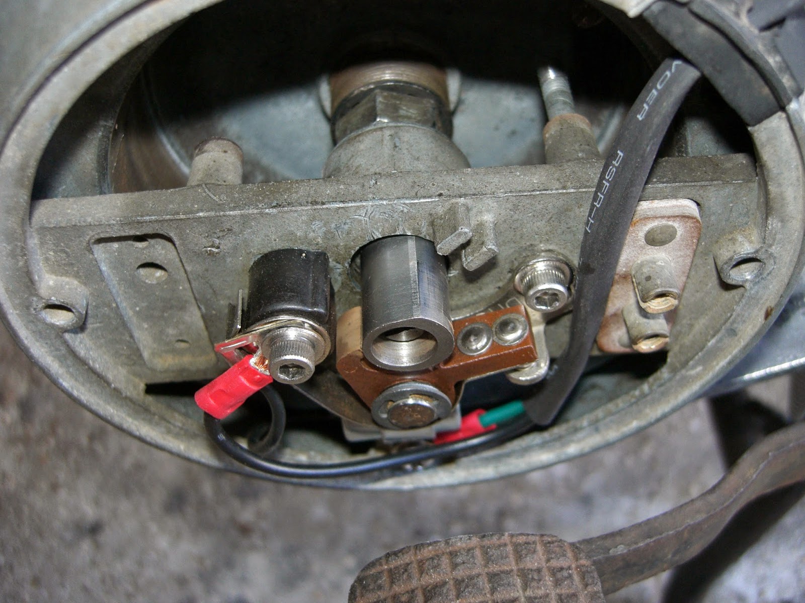 AltFuel Speed BSA Bantam Rebuilding the Ignition Timing Plate