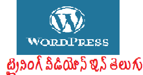 Wordpress training videos in telugu