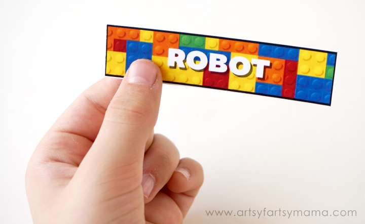 #KeepBuilding with Free Printable LEGO Brick-tionary Game at artsyfartsymama.com