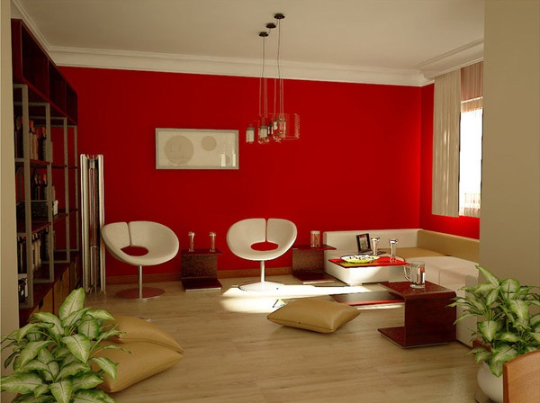 Penggunaan Warna Merah Di Ruang Tamu Minimalis Rancangan Desain Penggunaan Warna Merah Di Ruang Tamu Minimalis Gambar Semsa