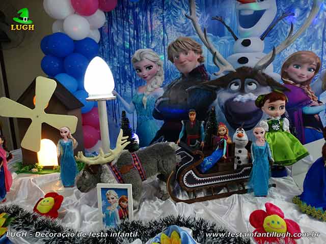 Decoração de aniversário infantil Frozen