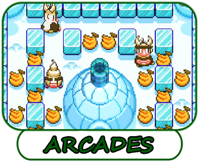 A banner for the collection of free online arcades on the gaming blog Very Good Games