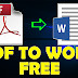 Convert PDF to a word document?