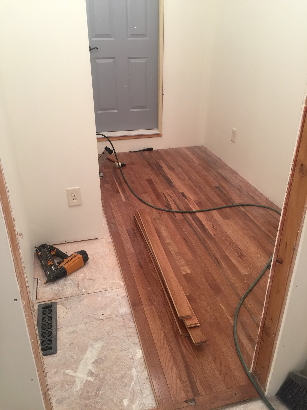 The House on Hilltop Farm Hardwood flooring upstairs