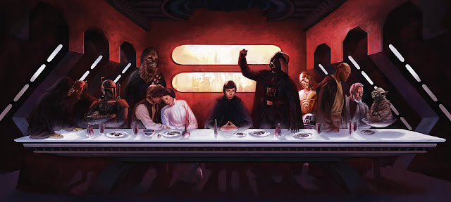 The Star Wars Last Supper by Eric Deschamp for Giant Magazine