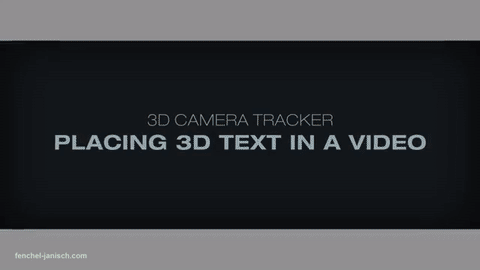 3d camera tracker