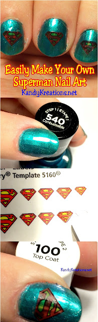 DIY SUPERMAN NAIL ART: Easily and quickly make your own Superman nail art look perfect for every day or birthday celebrations. It's so easy even a novice like me can do it!