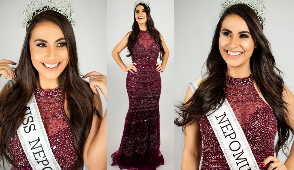 A modelo Aline Hipólito representará sua cidade natal (Nepomuceno) no Miss Minas Gerais CNB 2019