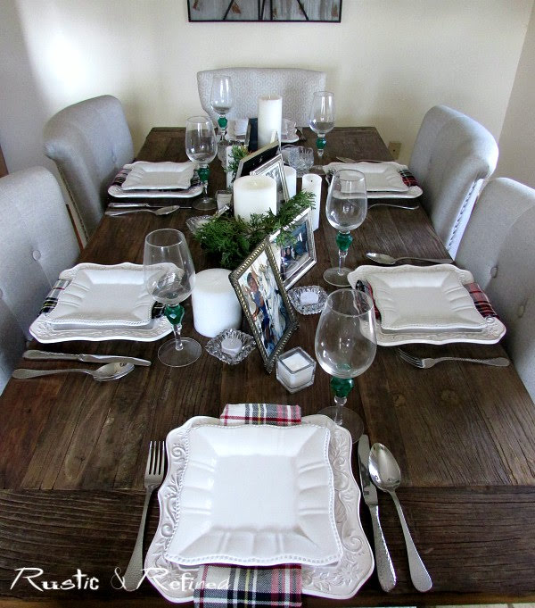 Setting the dinner table so it's easy, fun and you don't need any expensive flowers.
