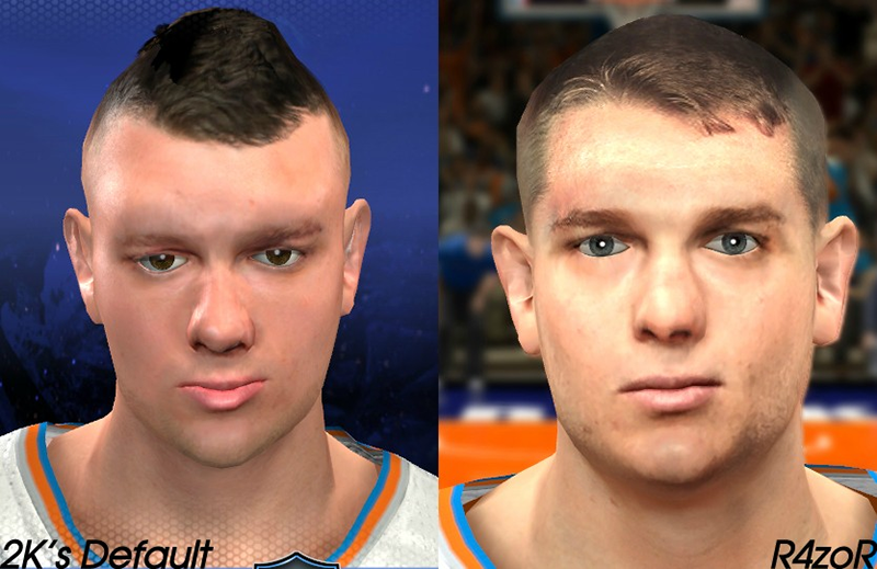 NBA 2K14 Cole Aldrich Face Mod