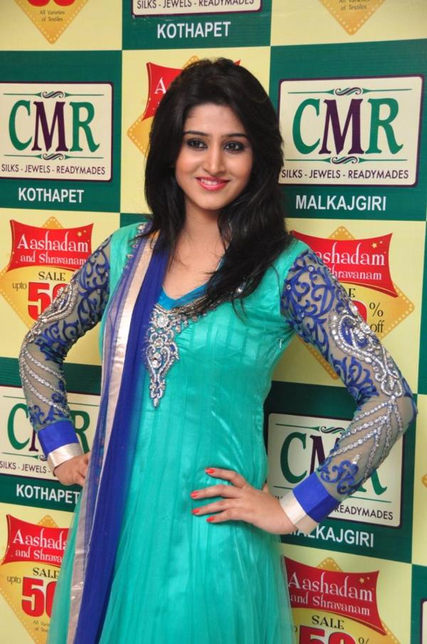 Glamorous Telugu Girl Shamili Photo Shoot In Blue Dress