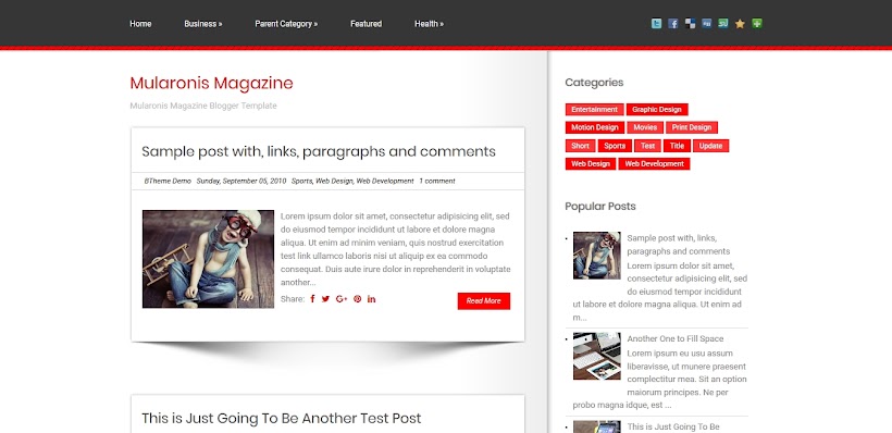 Mularonis Free Blogger Template