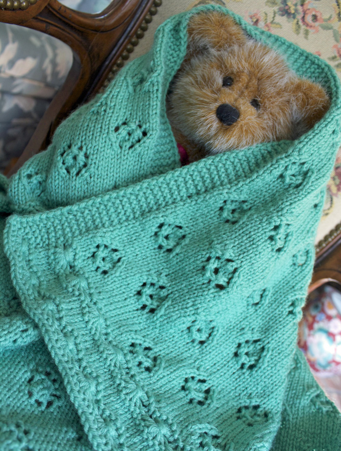 Beat Knitting Lullaby in Lace, a Baby Blanket Pattern