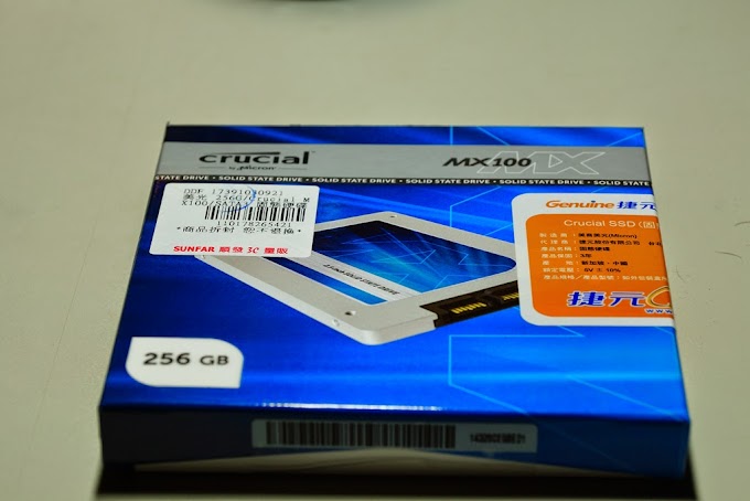 【開箱】美光 MX100 SSD SATA3 256GB
