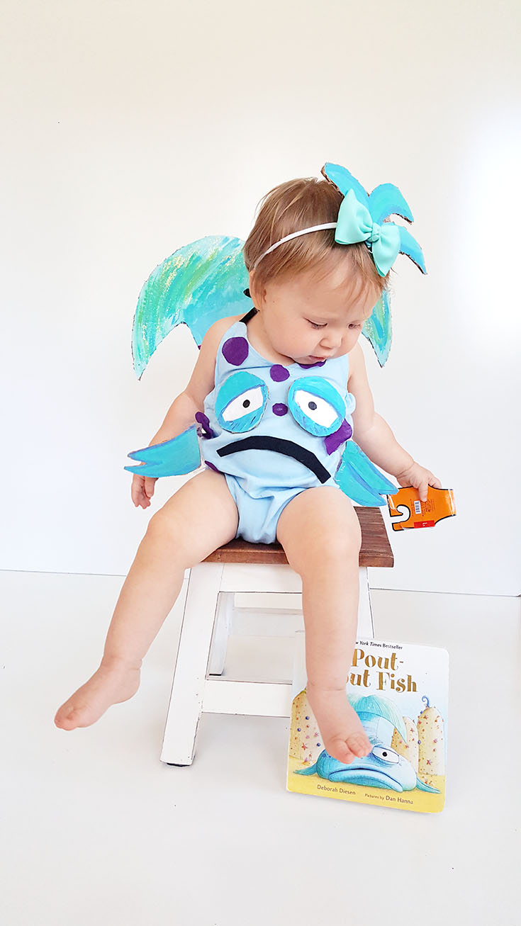 This little costume will leave your little pout-pout fish feeling smooch-worthy and is fairly simple to put together! Get ready to win all the costume contests and spread the cheery-cheeries with this epic DIY book inspired costume!