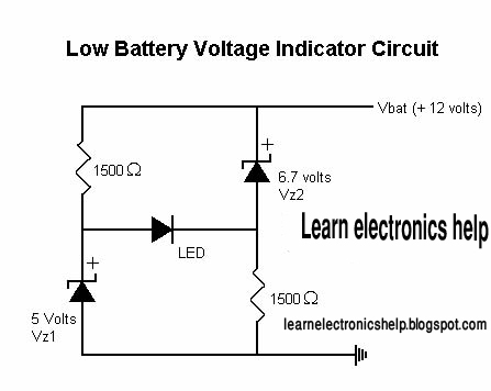 How to make a low battery indicator circuit ?Low battery indicator