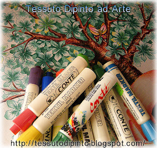Pennarelli ad inchiostro indelebile textil marker