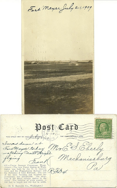 Ft. Myer July 21, 1909 Eye Witness account of Orville Wright flights.