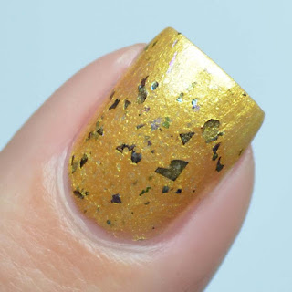 yellow frosty nail polish