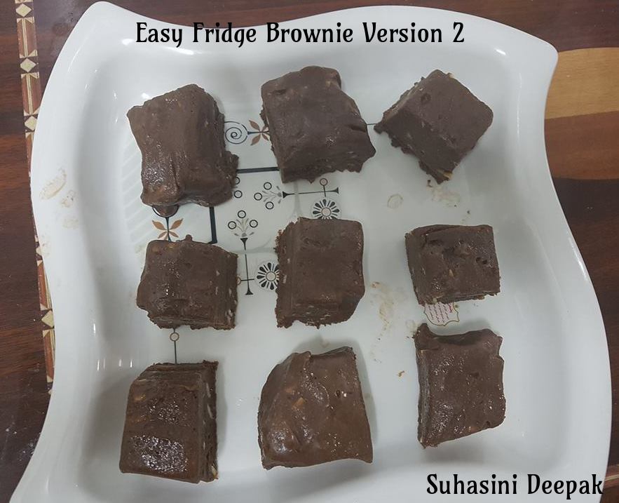 Lip Smacking Easy Fridge Brownie Version 2 No Bake Recipe