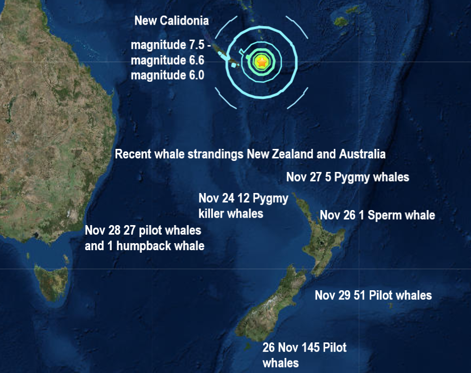 Three powerful quakes including a massive mag 7.5 rock the South Pacific Naamloos