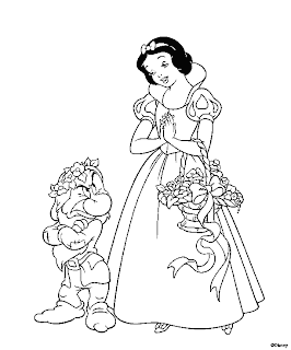 snow white coloring pictures