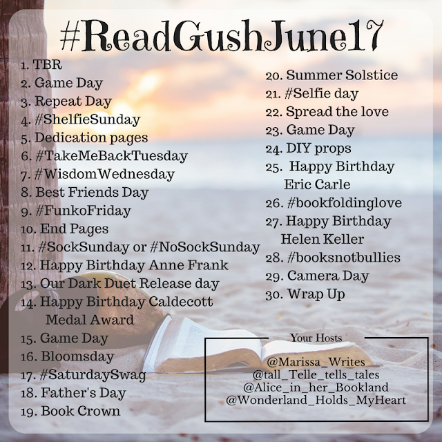 ReadGushJune Instagram photo challenge for June 2017