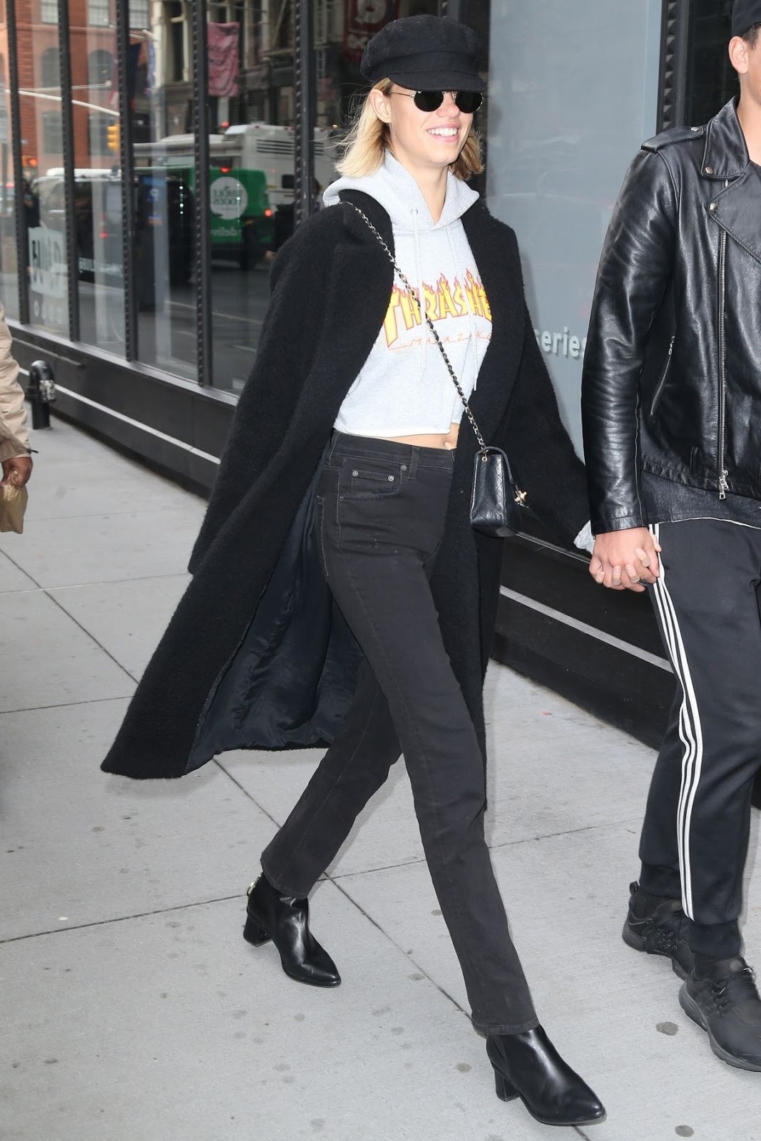 Hailey Clauson and her boyfriend Julian Herrera enjoy a day out in the