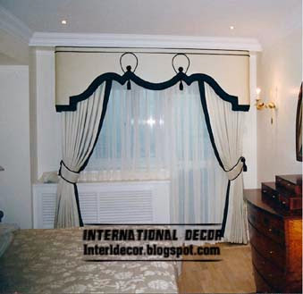 Classic curtain designs, bedroom curtains 2014, black and white curtain