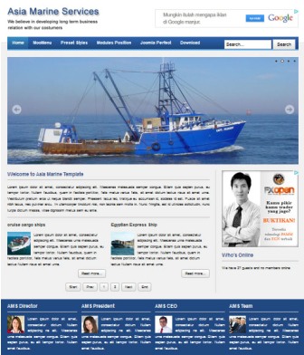 Asia Marine Joomla Tourism Template Asia Marine Joomla Tourism Template