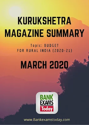 Kurukshetra Magazine Summary: March 2020