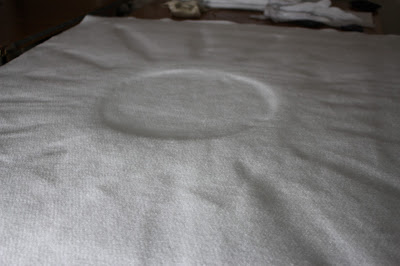The padding layers for a textile pressure mount Textile conservation, preservation and repair of historic flags and banners. Pressure mount creation for textile.