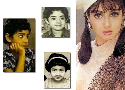tamil hindi actress Sridevi Childhood photos