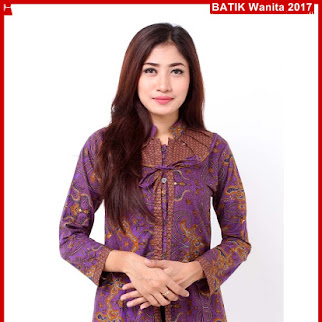 B5TBD Fashion Batik Cantika Pesta Ungu Bj98B5