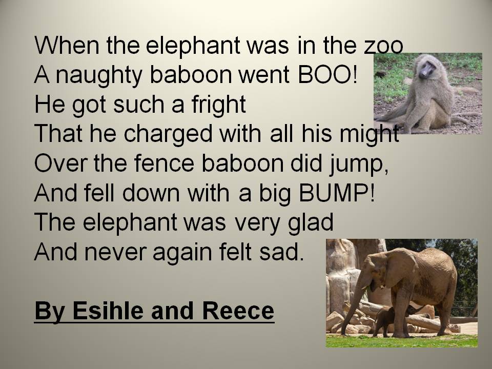 Elephant List Of Poems