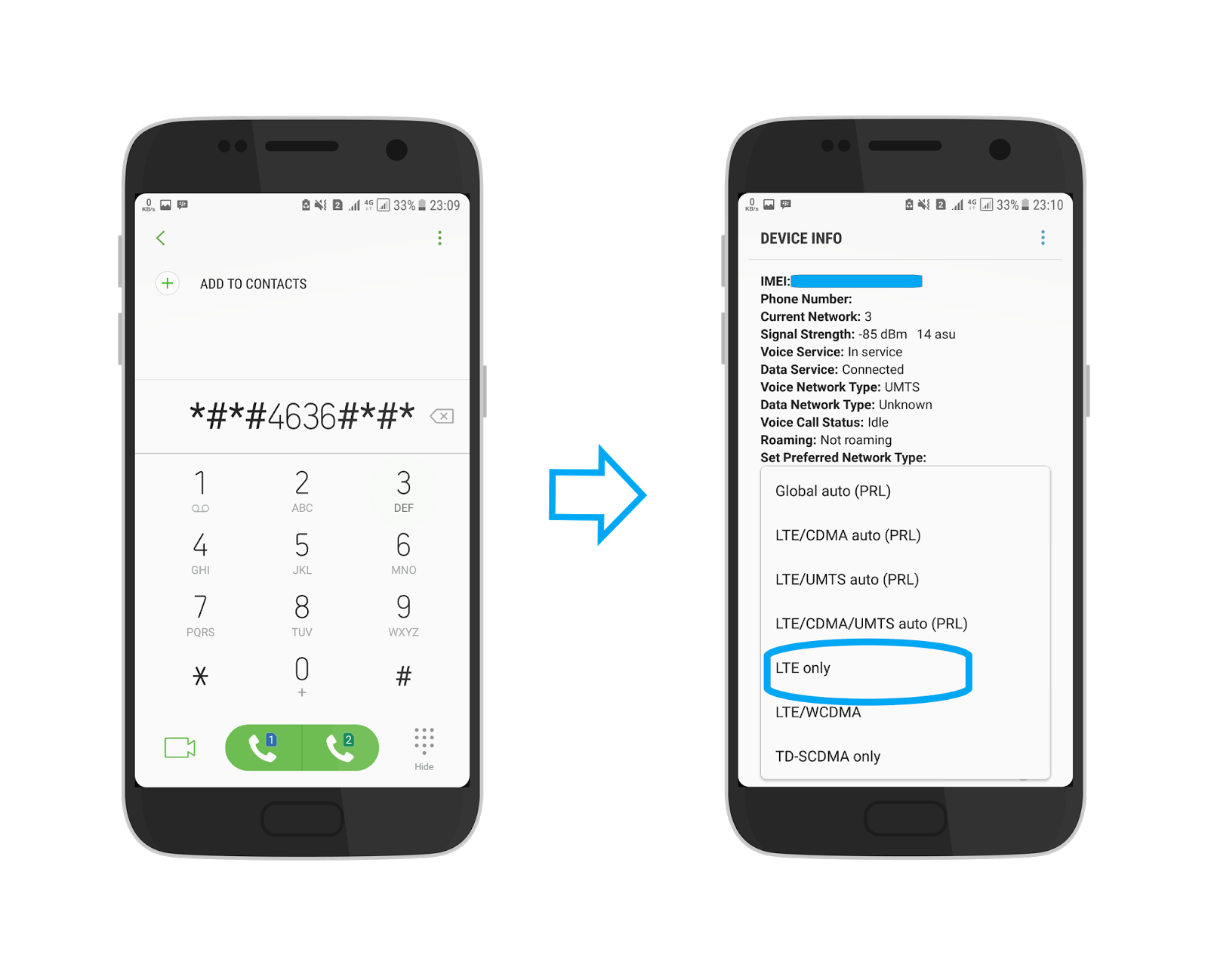 Cara Membuat LTE Only pada Android - Kasi Tahu